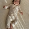 Beige babybroekje - Leggings vanilla melee